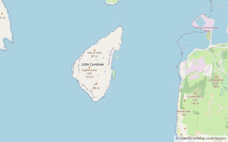 Little Cumbrae Castle location map