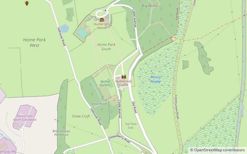 Hunterston Castle location map