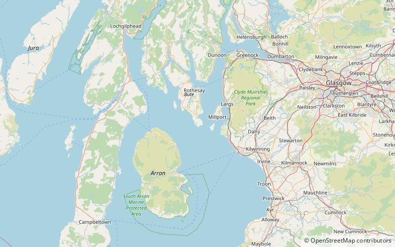 strathclyde isle of bute location map