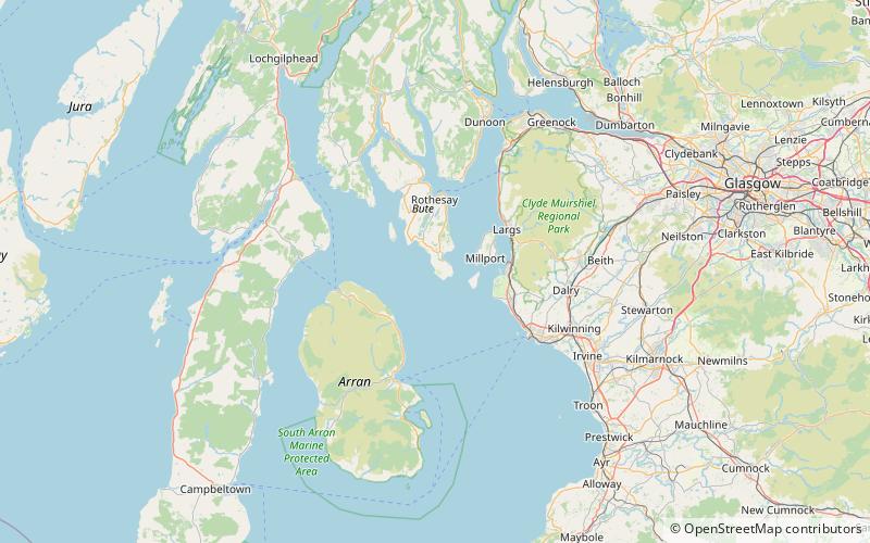 dunagoil isla de bute location map