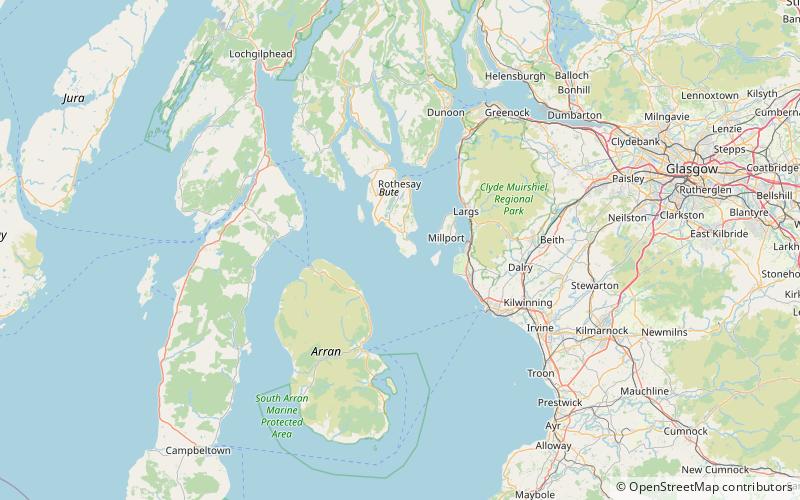 dunagoil bute location map