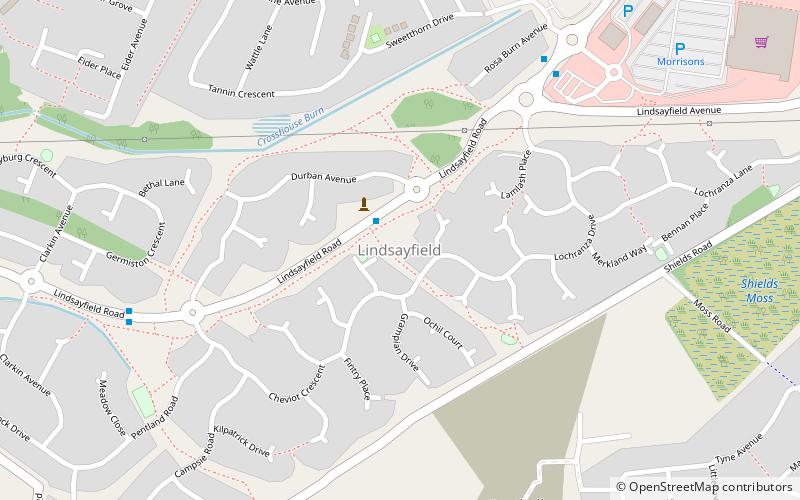 Lindsayfield location map