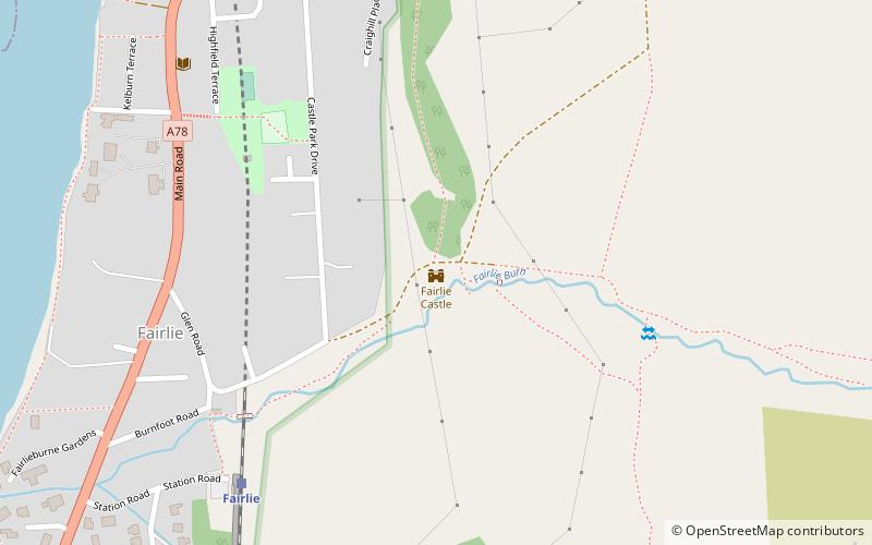 Fairlie Castle location map