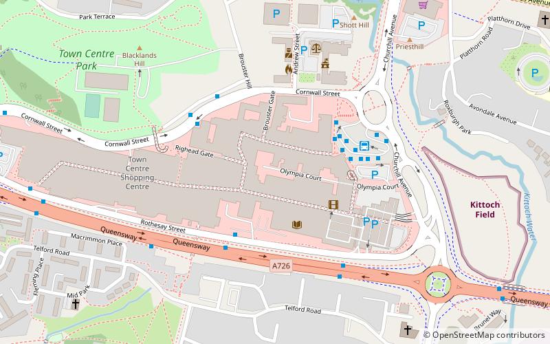 East Kilbride Shopping Centre location map