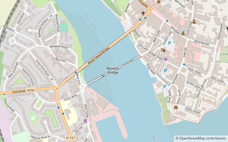 Berwick Bridge location map
