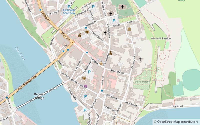 Berwick Town Hall location map