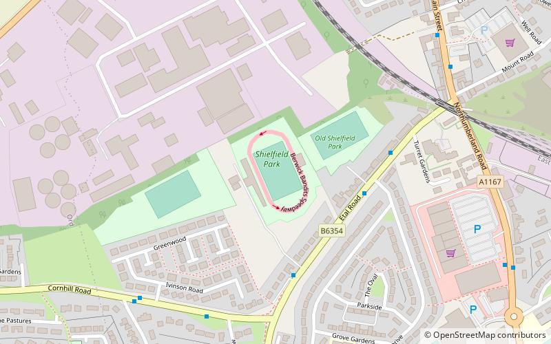 Shielfield Park location map