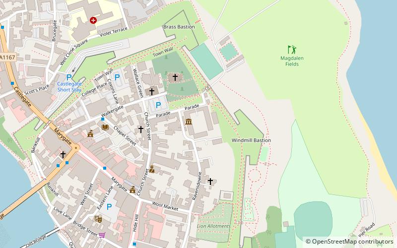 Berwick Barracks location map