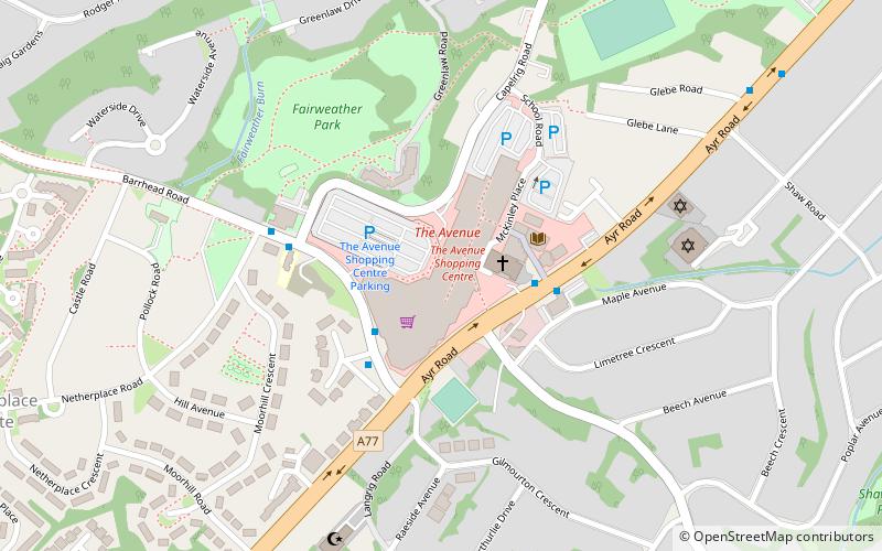 The Avenue Shopping Centre location map