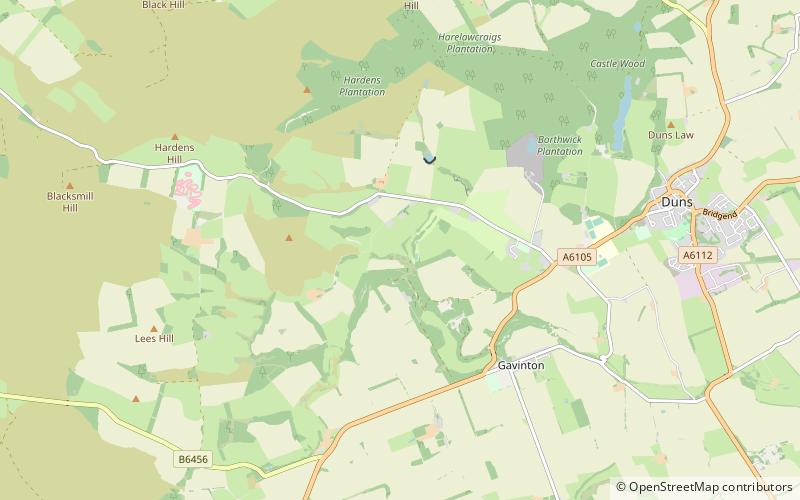 Langton Castle location map
