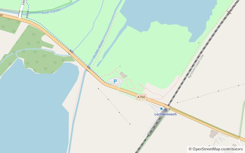 RSPB Lochwinnoch Nature Reserve location map