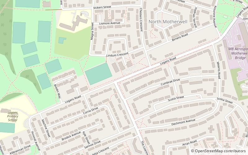 North Motherwell location map