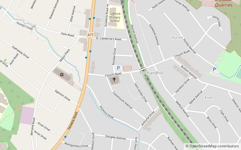 Giffnock location map