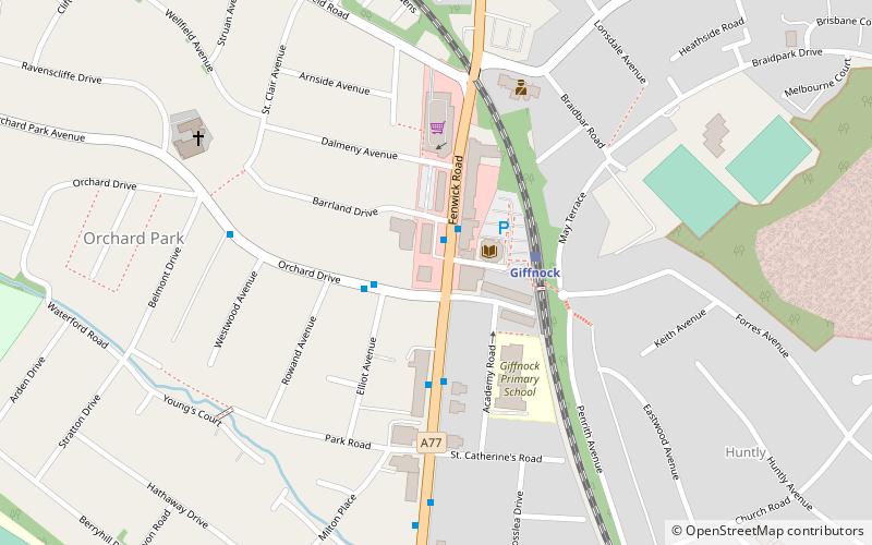 giffnock synagogue glasgow location map