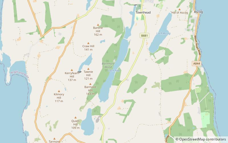 loch fad bute location map