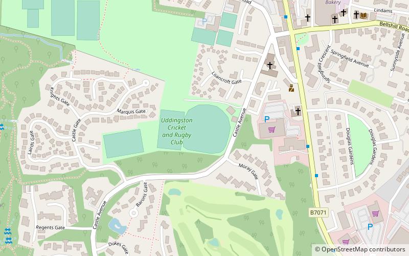 Bothwell Castle Cricket Ground location map
