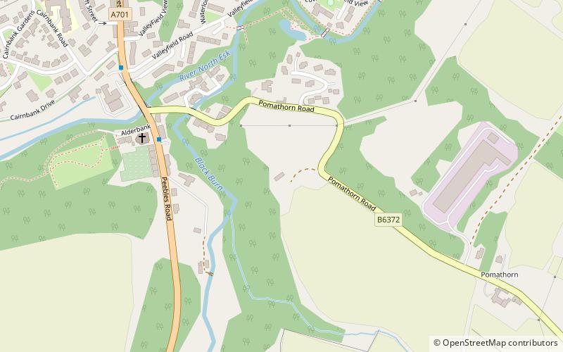 Uttershill Castle location map