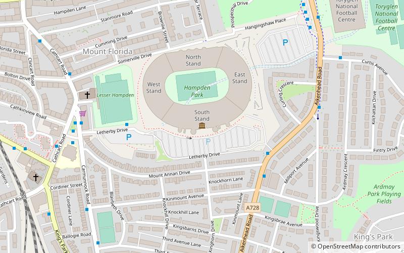 Scottish Football Museum location map