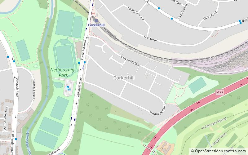 Corkerhill location map