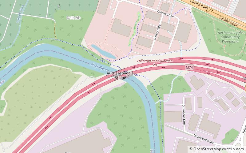 Auchenshuggle Bridge location map