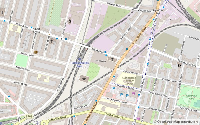 Tramway location map