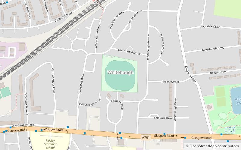 Whitehaugh Oval location map