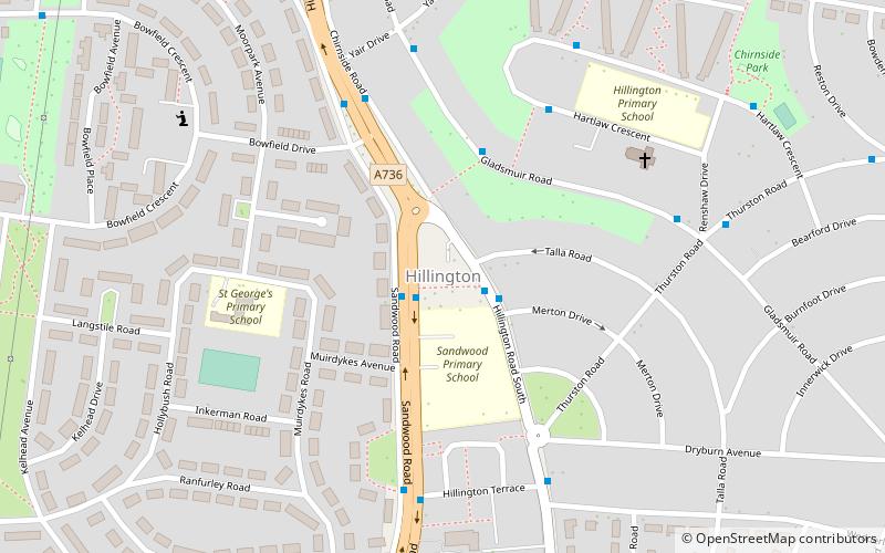 hillington glasgow location map