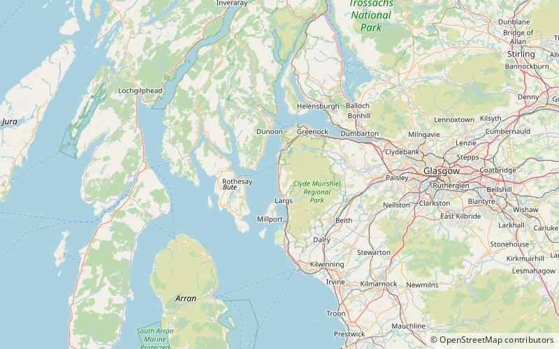 Skelmorlie Castle location map