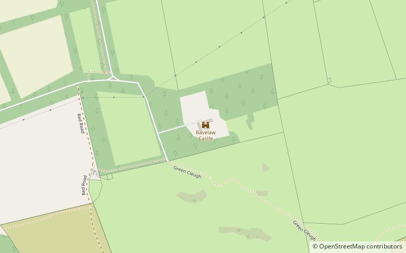 Bavelaw Castle location map