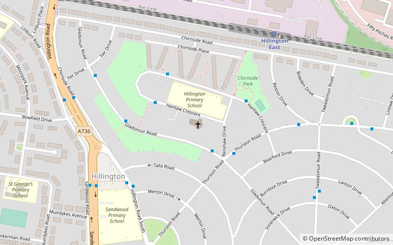 St Nicholas' Cardonald Church location map