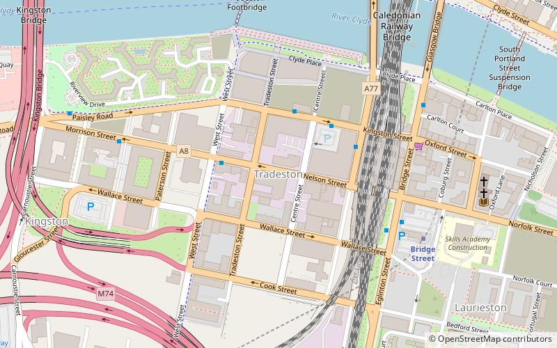 Tradeston location map