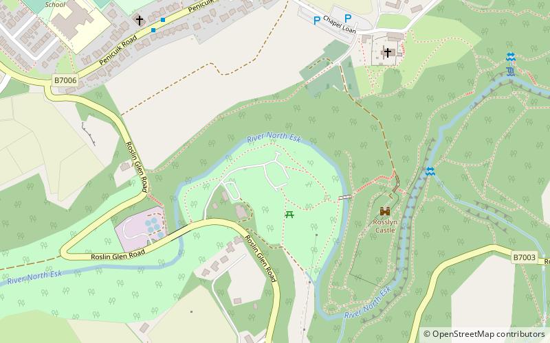 roslin glen country park location map