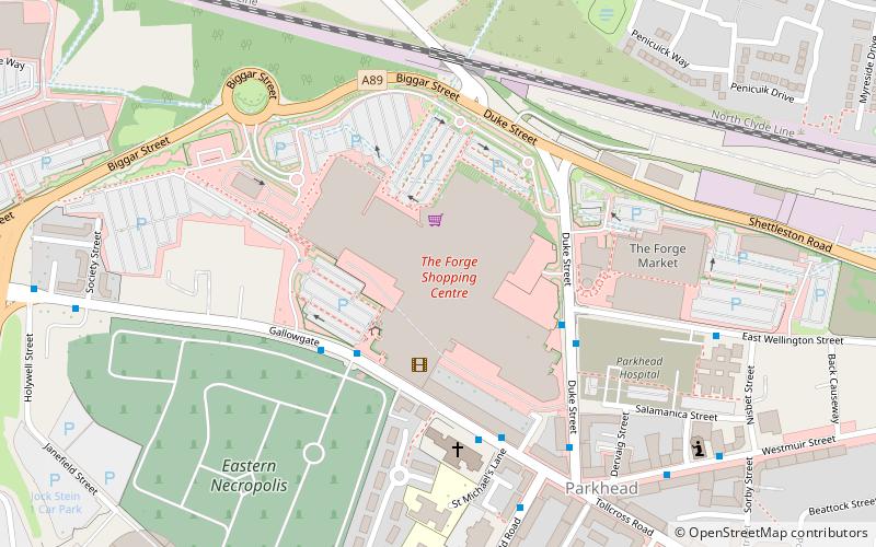 The Forge Shopping Centre location map