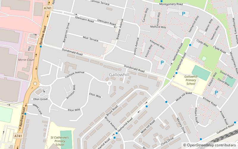 gallowhill paisley location map