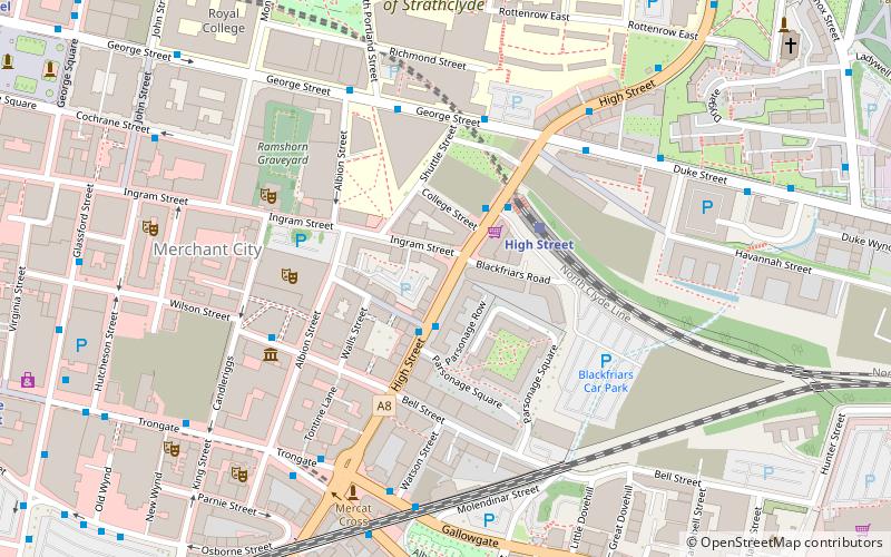 High Street location map