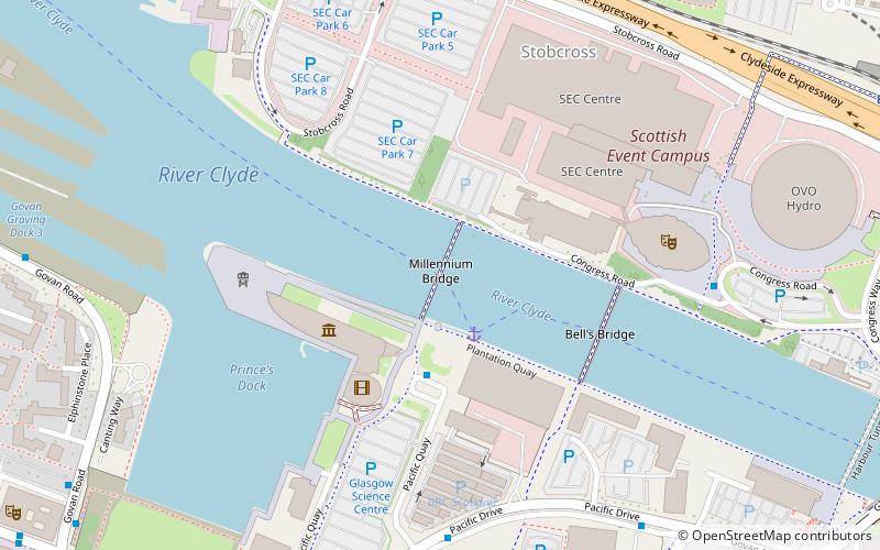 Millennium Bridge location map