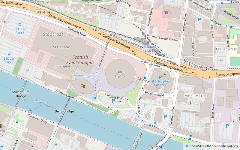 The SSE Hydro location map