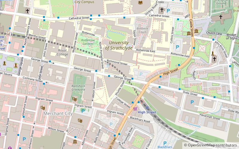 Université de Strathclyde location map
