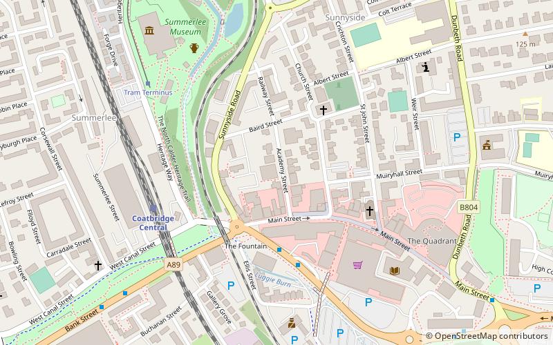 Coatbridge Library location map