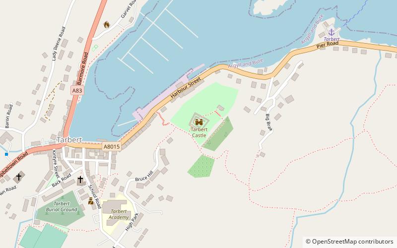 Tarbert Castle location map