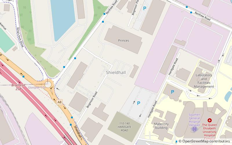 Shieldhall location map