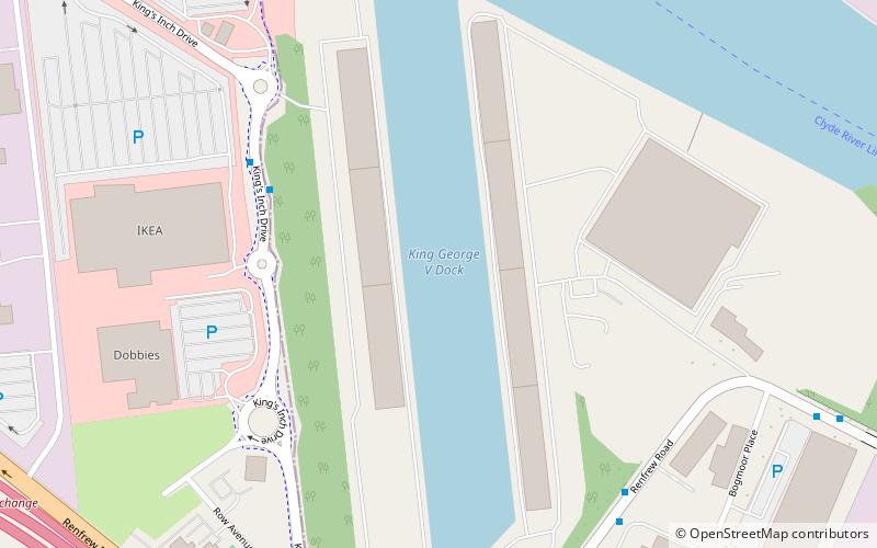 King George V Dock location map