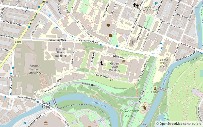University of Glasgow Memorial Chapel location map