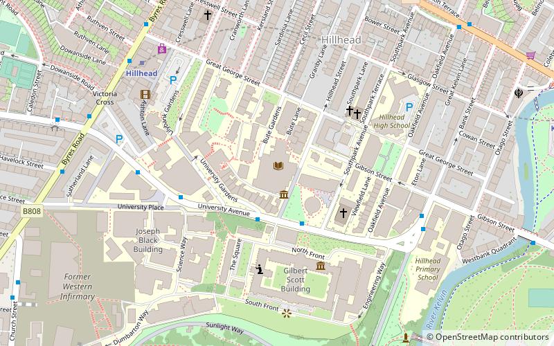 Glasgow University Library location map
