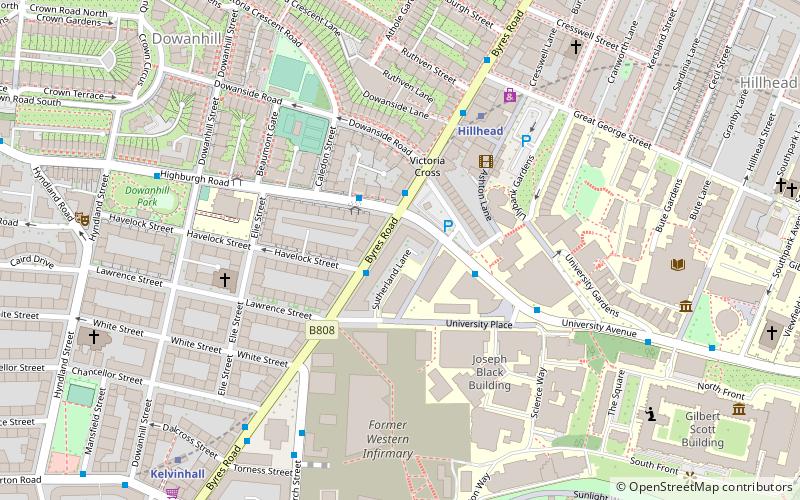 Byres Road location map