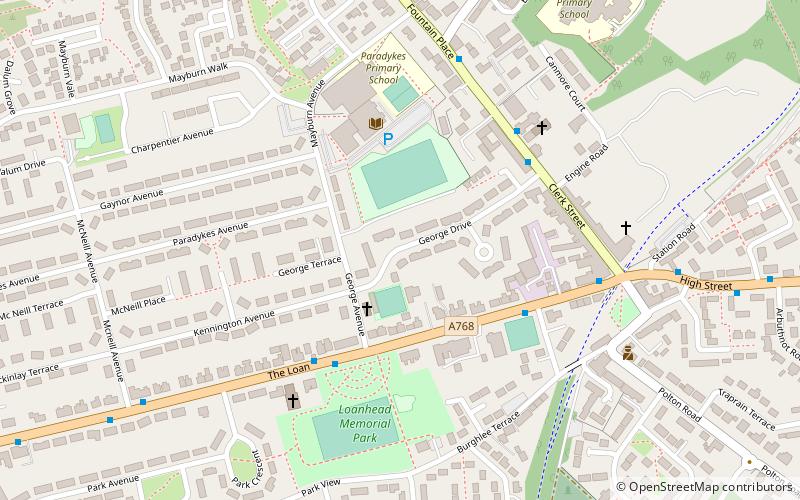 Loanhead location map