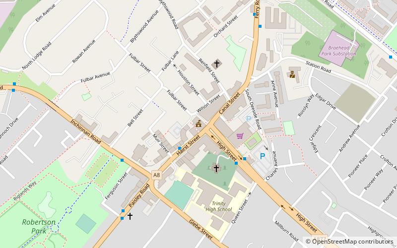 Renfrew Town Hall location map