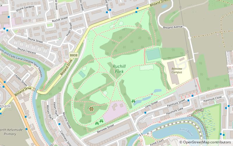 Ruchill Park location map