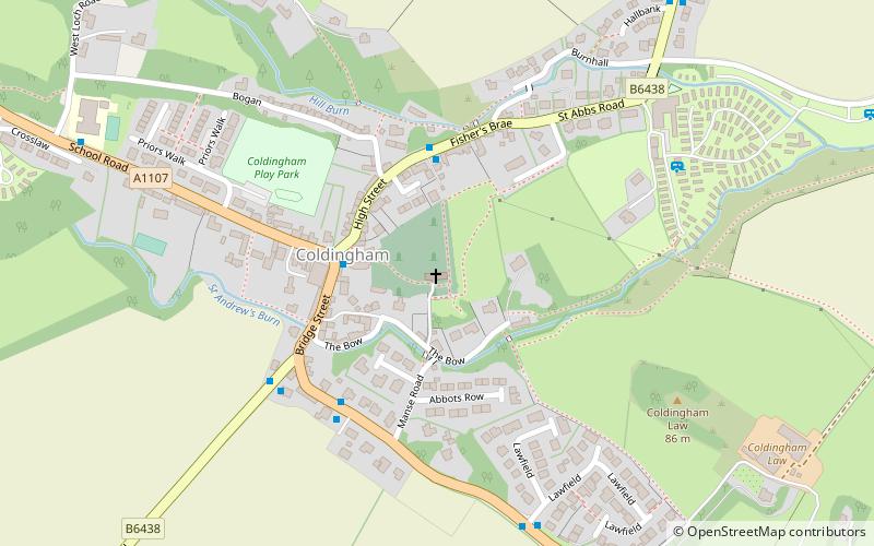 Coldingham Priory location map
