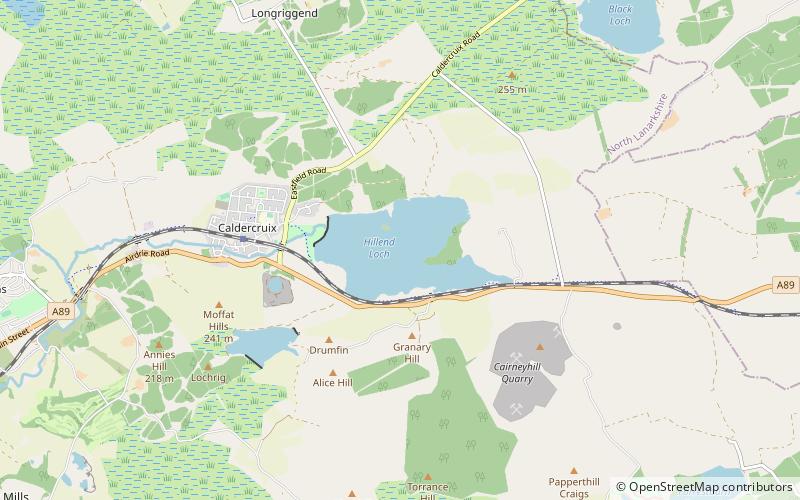Hillend Loch location map